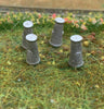 MILK CHURNS X 4 OO SCALE